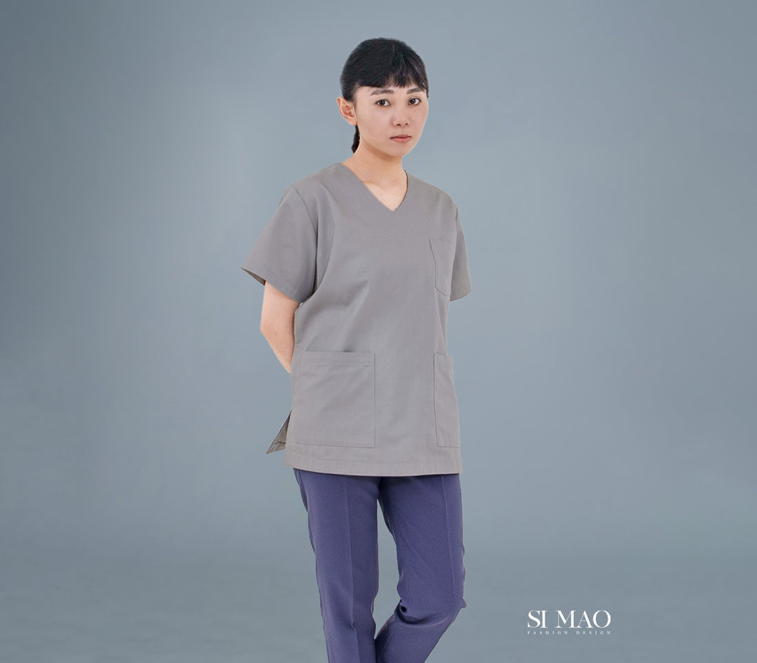灰衣紫褲刷手服