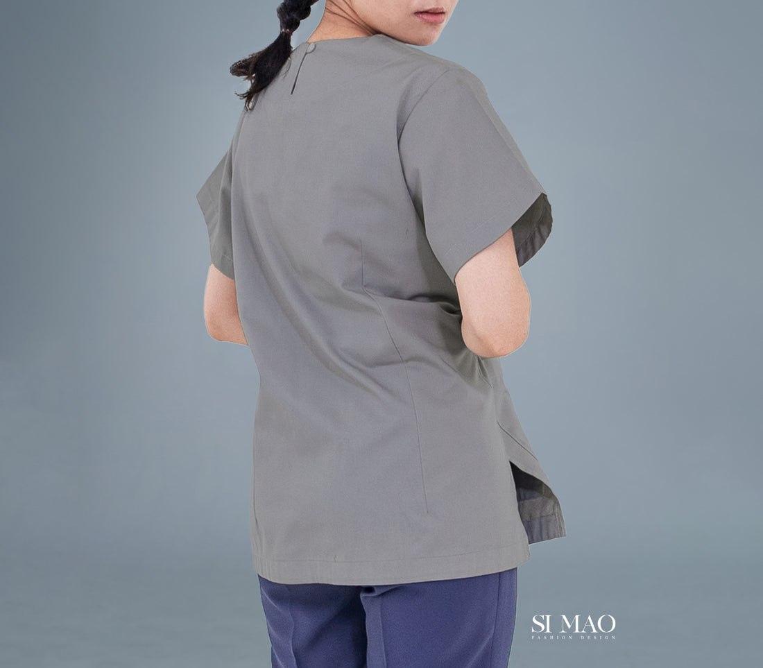 灰衣紫褲刷手服