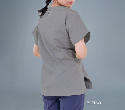 灰衣紫褲刷手服