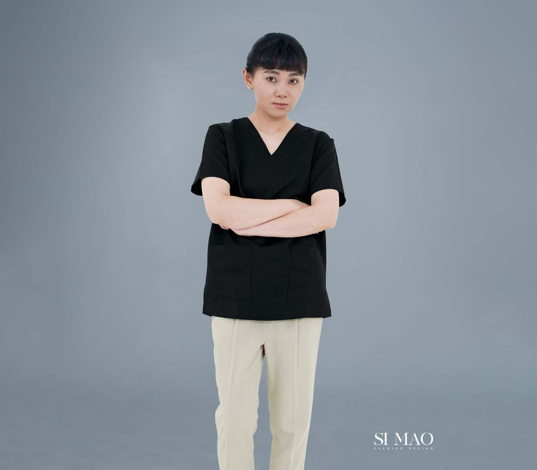 經典深邃黑刷手服