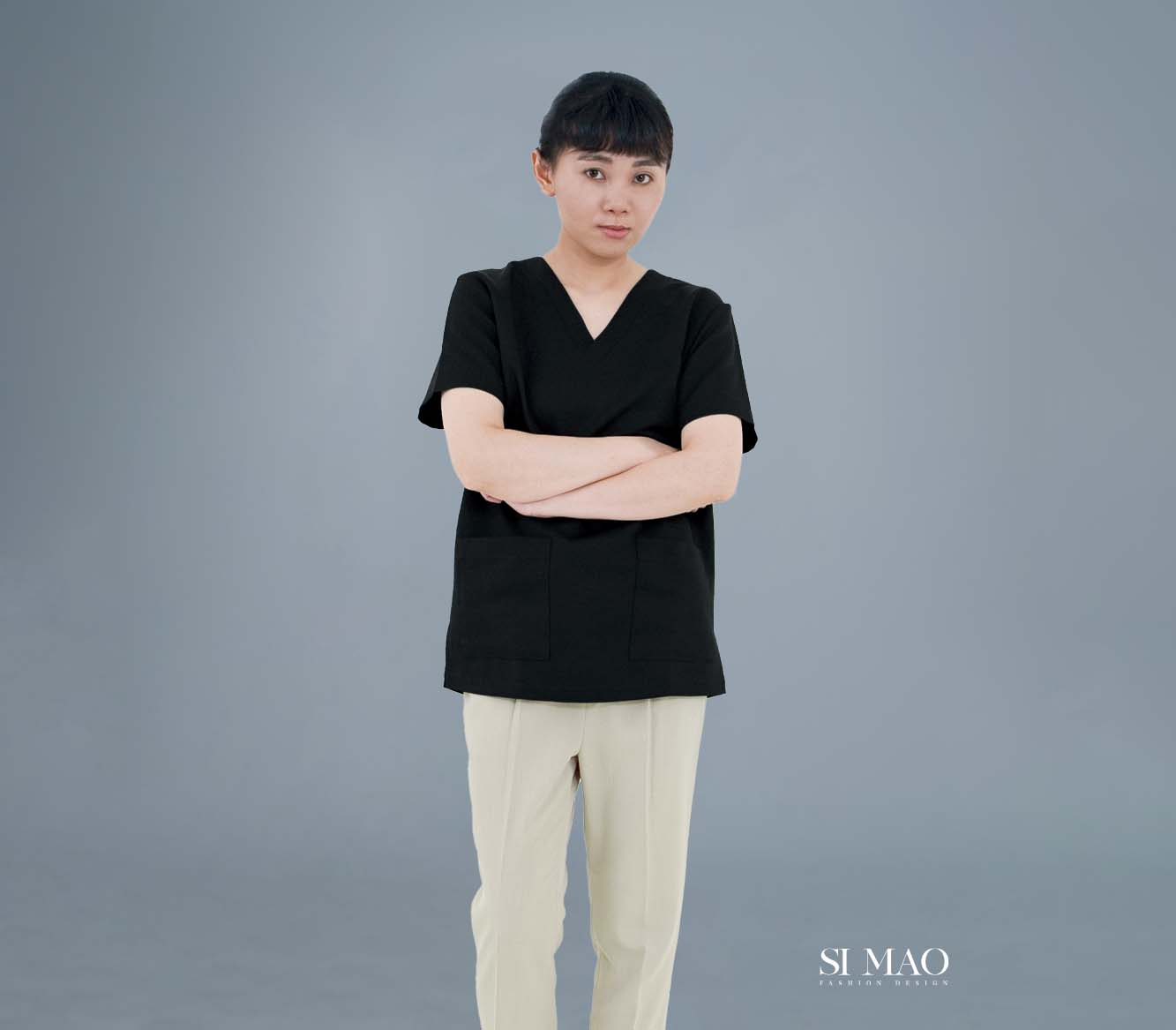 經典深邃黑刷手服